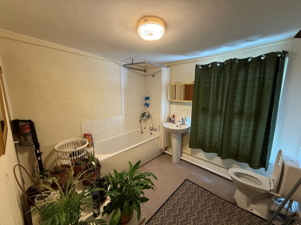 Lot: 119 - MIXED USE TOWN CENTRE INVESTMENT PROPERTY - flat bathroom with window to the rear